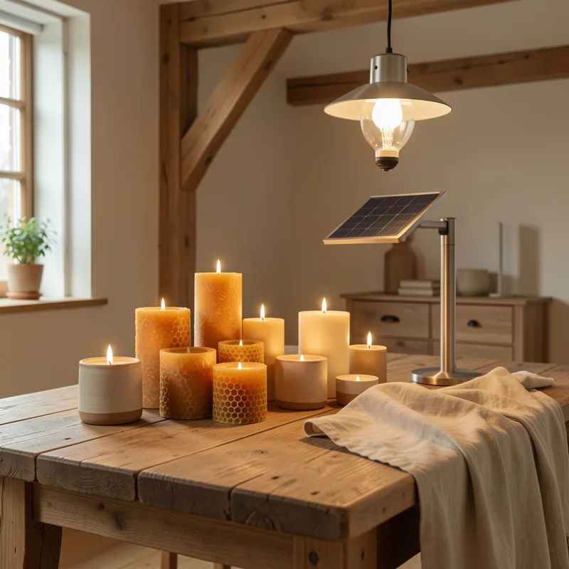 Éclairage écologique maison : LED, solaire et bougies durables