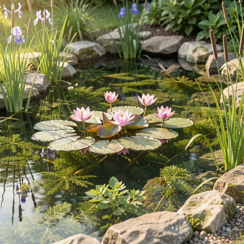 Plantes pour bassin de jardin : les choisir par zone